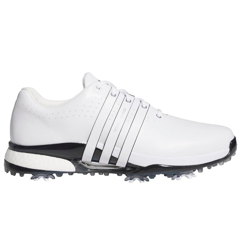adidas Tour360 24 Spiked Waterproof Shoes - Cloud White/Core Black/Lucid Ray Blue