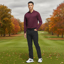 adidas Ultimate365 Cold.Rdy Long Sleeve Polo Shirt - Maroon