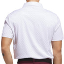 adidas Performance Two-Color Stripe Polo Shirt - White/Frozen Turbo