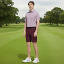 adidas Performance Textured Polo Shirt - White/Maroon