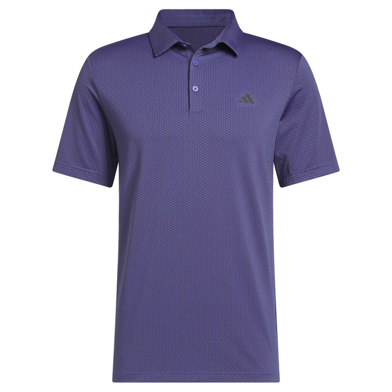 adidas Performance Textured Polo Shirt - Dual Indigo/Black