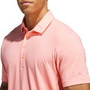 adidas Ultimate365+ Go-To Print Polo Shirt - Frozen Turbo/Pure Turbo