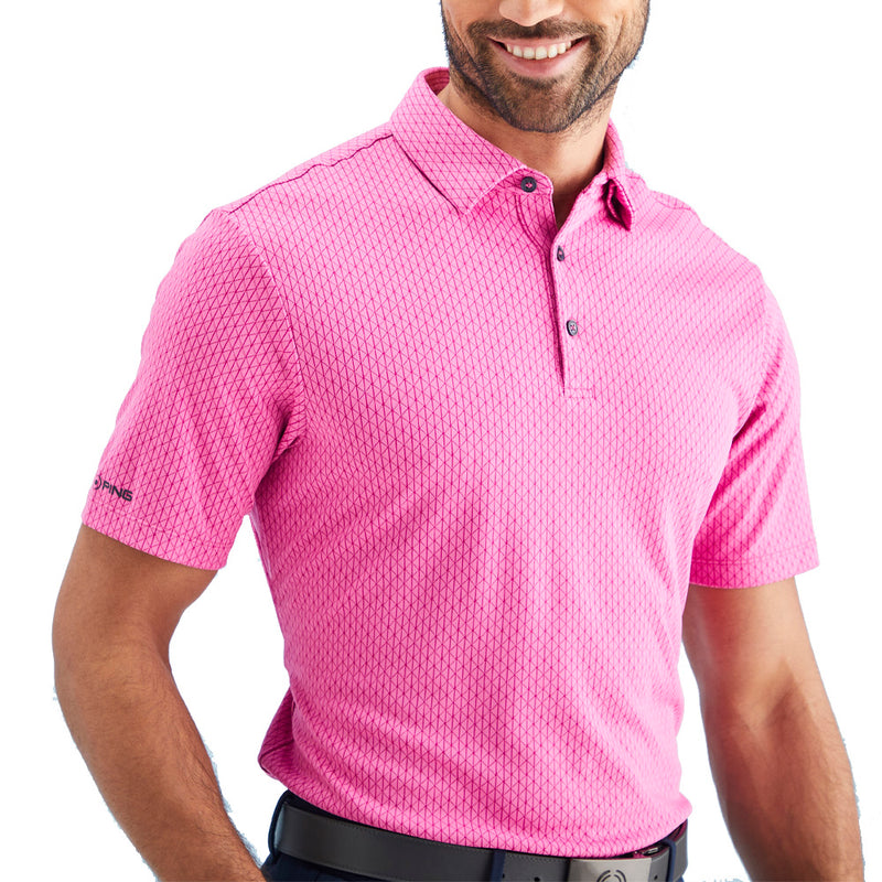 Ping Hershel Polo Shirt - Ultra Pink Multi