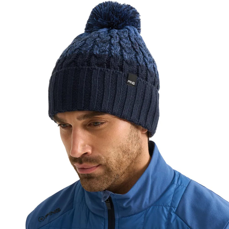 Ping Holland Bobble Beanie - Navy/Deep Sea Blue