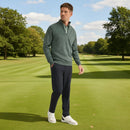 Ping Hugh 1/4 Zip Sweater - Laurel Marl