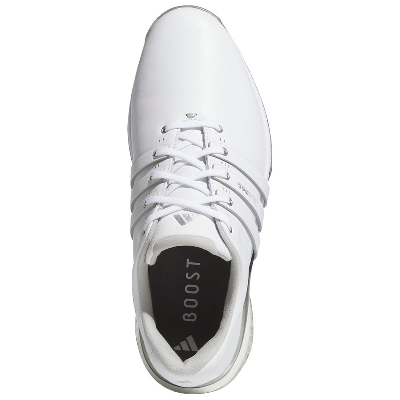 Adidas Tour360 Spikeless Waterproof Shoes - White/White/Silver Metallic