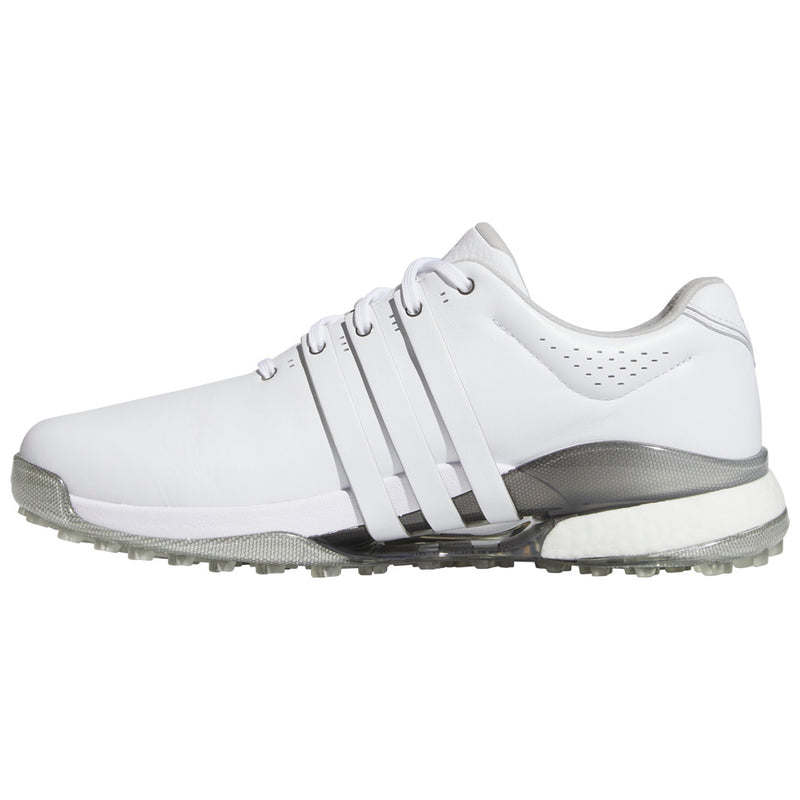 Adidas Tour360 Spikeless Waterproof Shoes - White/White/Silver Metallic