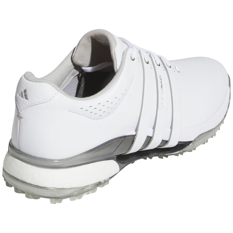 Adidas Tour360 Spikeless Waterproof Shoes - White/White/Silver Metallic