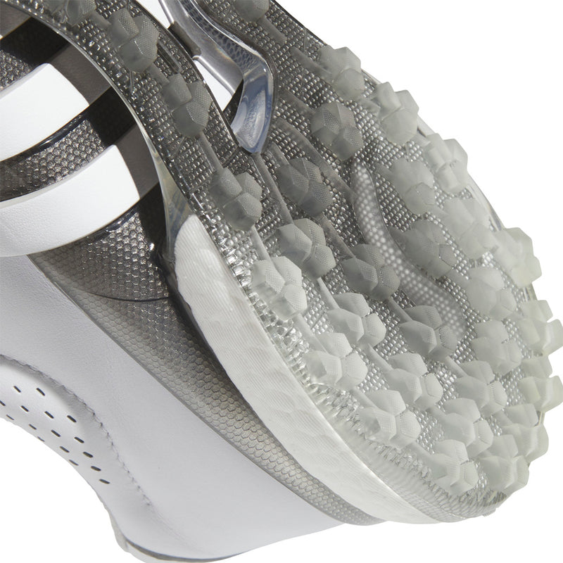 Adidas Tour360 Spikeless Waterproof Shoes - White/White/Silver Metallic