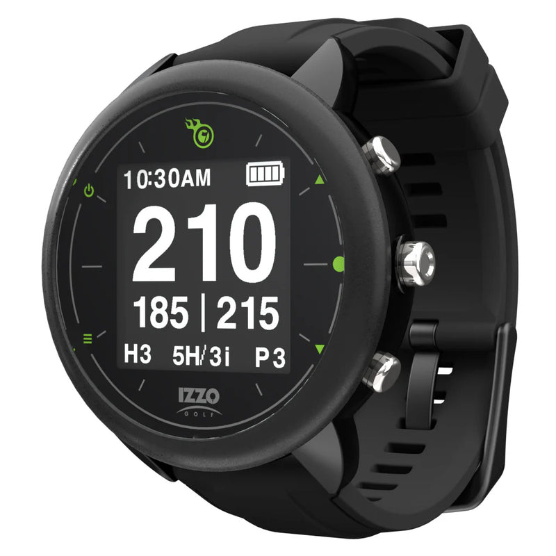 Izzo Swami Golf GPS Smart Watch - Black