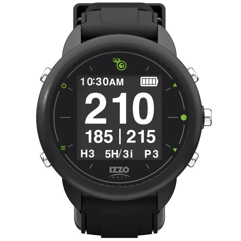 Izzo Swami Golf GPS Smart Watch - Black