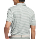 adidas Ultimate365 Stripe Polo Shirt - Silver Green/Wonder Silver