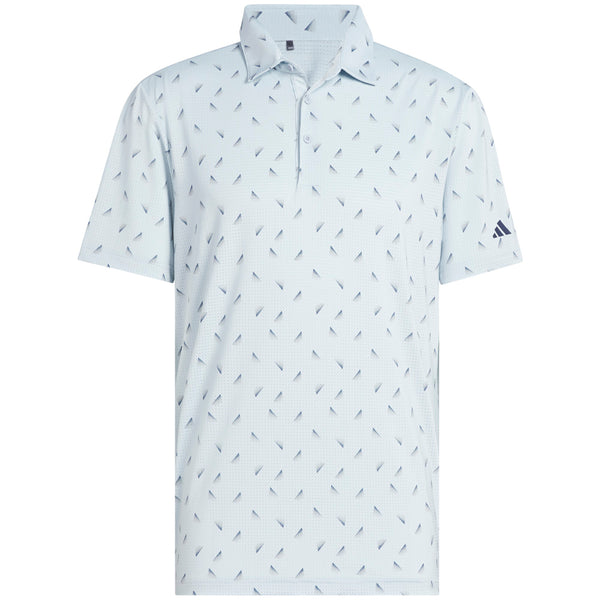 adidas Ultimate365 Printed Mesh Polo Shirt - Wonder Blue/Collegiate Navy