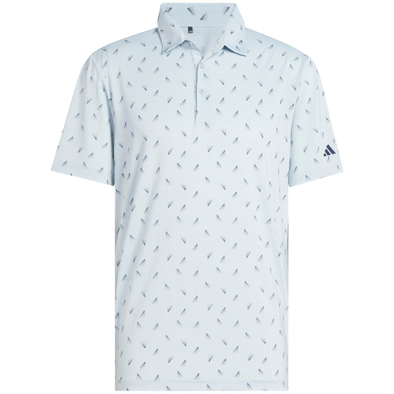 adidas Ultimate365 Printed Mesh Polo Shirt - Wonder Blue/Collegiate Navy