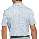 adidas Ultimate365 Printed Mesh Polo Shirt - Wonder Blue/Collegiate Navy