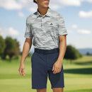 adidas Ultimate365 Speed Stripe Polo Shirt - Wonder Silver/Collegiate Navy