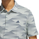 adidas Ultimate365 Speed Stripe Polo Shirt - Wonder Silver/Collegiate Navy