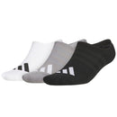 adidas No-Show Socks (3 Pairs) - White/Grey Three/Black