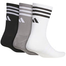 adidas Crew Socks 3 Pairs - White/Grey Three/Black