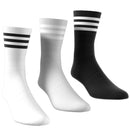 adidas Crew Socks 3 Pairs - White/Grey Three/Black