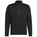 adidas Ultimate365 DWR Textured 1/4 Zip Arm Logo Sweatshirt - Black