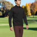 adidas Ultimate365 DWR Textured 1/4 Zip Arm Logo Sweatshirt - Black