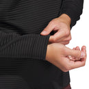 adidas Ultimate365 DWR Textured 1/4 Zip Arm Logo Sweatshirt - Black