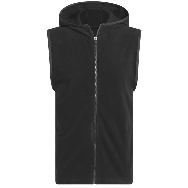 adidas Ultimate365 Fleece Hoodie Full-Zip Vest - Black