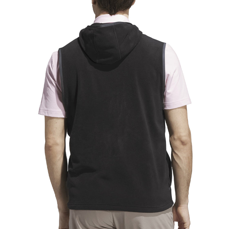 adidas Ultimate365 Fleece Hoodie Full-Zip Vest - Black
