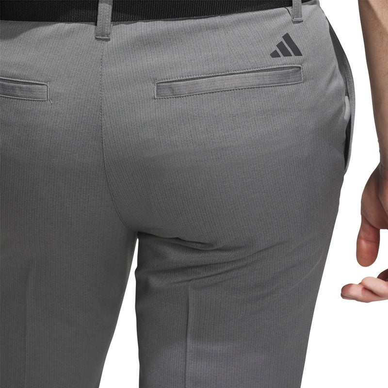 adidas Ultimate365 Classic Pinstripe Trouser - Black/Grey Four