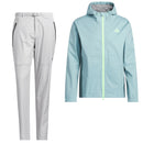 adidas RAIN.RDY Ultimate365 Tour Climaproof+ Waterproof Rain Suit - Mint Ton/Grey One