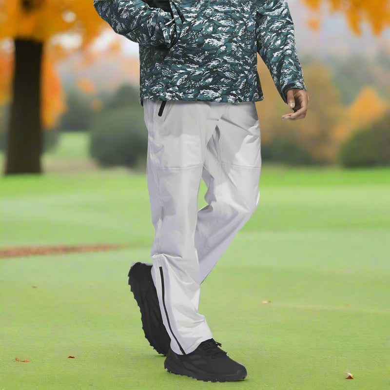 adidas Ultimate365 Tour Climaproof+ Waterproof Full-Zip Rain Suit - Black/Grey One