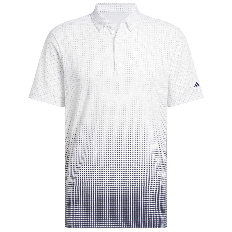adidas Go-to Rise Print Sleeve Logo Polo Shirt - White