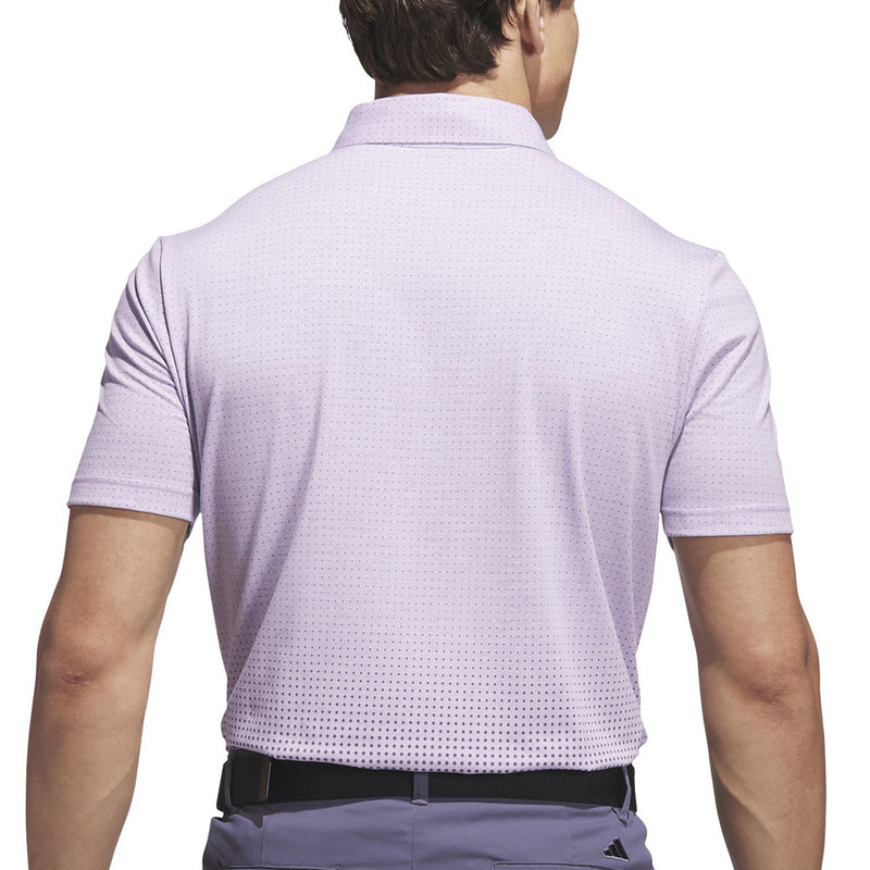 adidas Go-to Rise Print Sleeve Logo Polo Shirt - Powder Plum