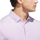 adidas Go-to Rise Print Sleeve Logo Polo Shirt - Powder Plum