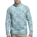 adidas Go-To Printed 1/4 Zip Pullover - Mint Ton