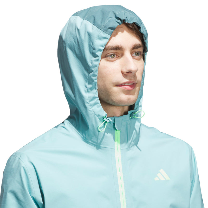 adidas RAIN.RDY Ultimate365 Tour Climaproof+ Waterproof Rain Suit - Mint Ton/Grey One