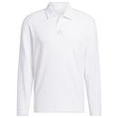 adidas Beyond Long Sleeve Loose Fit Polo Shirt - White