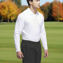 adidas Beyond Long Sleeve Loose Fit Polo Shirt - White