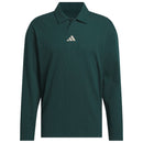 adidas Beyond Long Sleeve Loose Fit Polo Shirt - Aurora Ivy