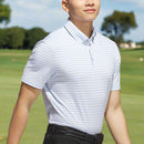 adidas Ultimate365 Stripe Polo Shirt - Wonder Blue/White