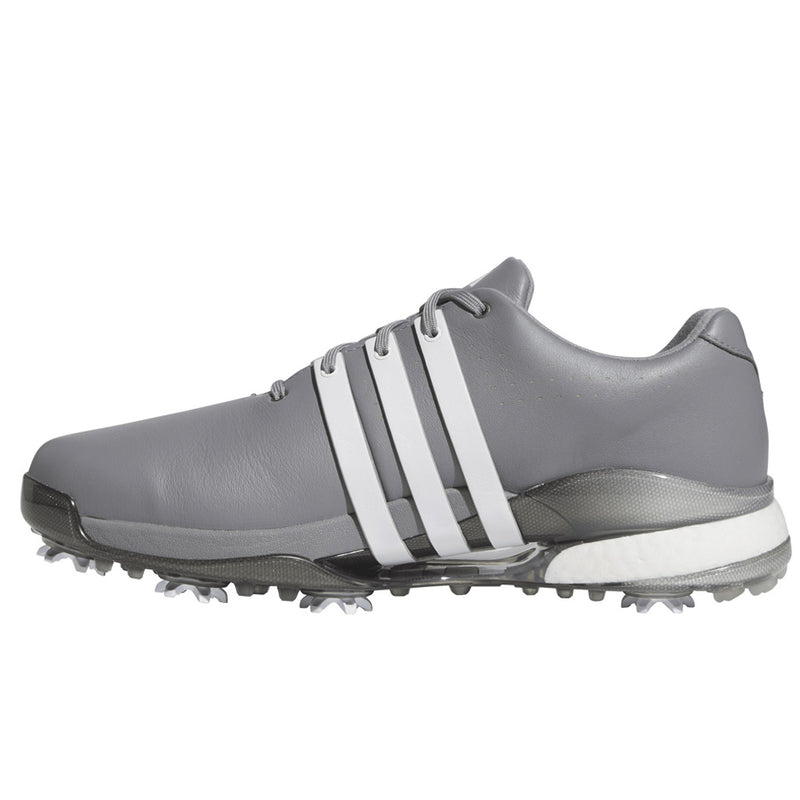 adidas Tour360 24 Spiked Waterproof Shoes - Grey Three/Ftwr White/Iron Met.