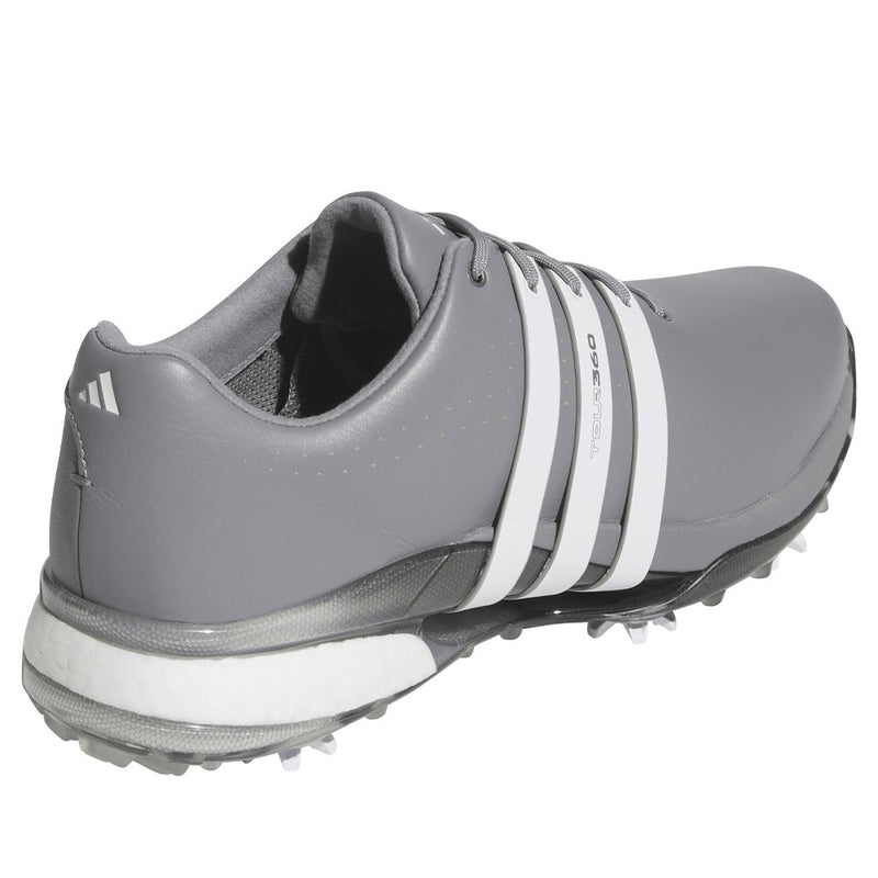 adidas Tour360 24 Spiked Waterproof Shoes - Grey Three/Ftwr White/Iron Met.