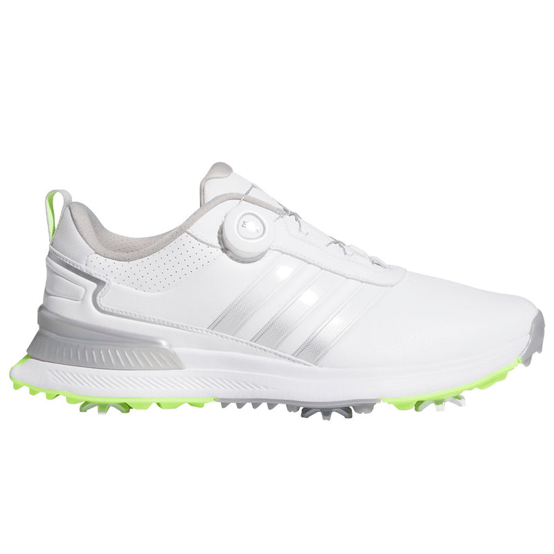 adidas R2C Boa Waterproof Spiked Shoes - Cloud White/Silver Met./Lucid Lemon