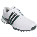 adidas Tour360 24 Spiked Waterproof Shoes - Ftwr White/Core Black/Aurora Ivy