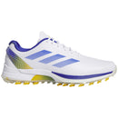 adidas Adizero ZG Spikeless Waterproof Shoes - Ftwr White/Lucid Blue/Crew Yellow