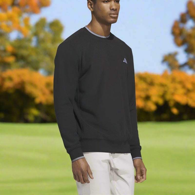 adidas Ultimate365 Tour Crewneck Sweatshirt - Black