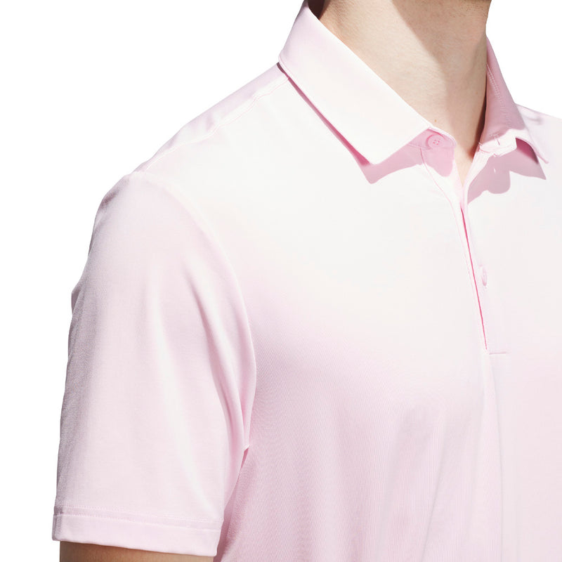 adidas Ultimate365 Solid Polo Shirt - Clear Pink