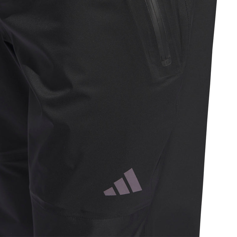 adidas Ultimate365 Tour Climaproof+ Waterproof Half-Zip Rain Suit - Silver Pebble/Black