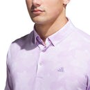 adidas Go-To Printed Polo Shirt - Powder Plum/White